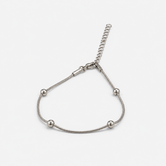 Pulseira Serpente com Esferas